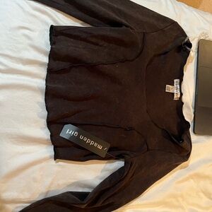 Madden Girl Black Long Sleeve Top